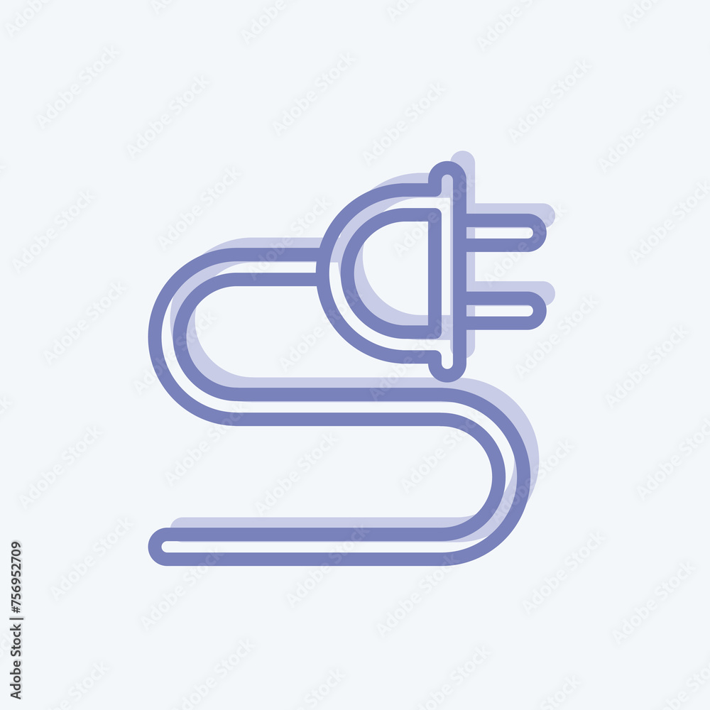 Icon Charge. suitable for education symbol. two tone style. simple design editable. design template vector. simple illustration
