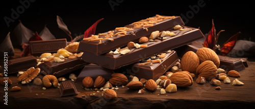 Chocolate with nuts ..
