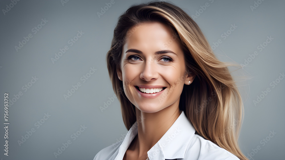 A confident female doctor looking at the camera with a smile on a solid background
A confident female doctor looking at the camera with a smile on a solid background