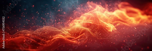 Abstract Background Gradient True Orange, Background Image, Background For Banner, HD