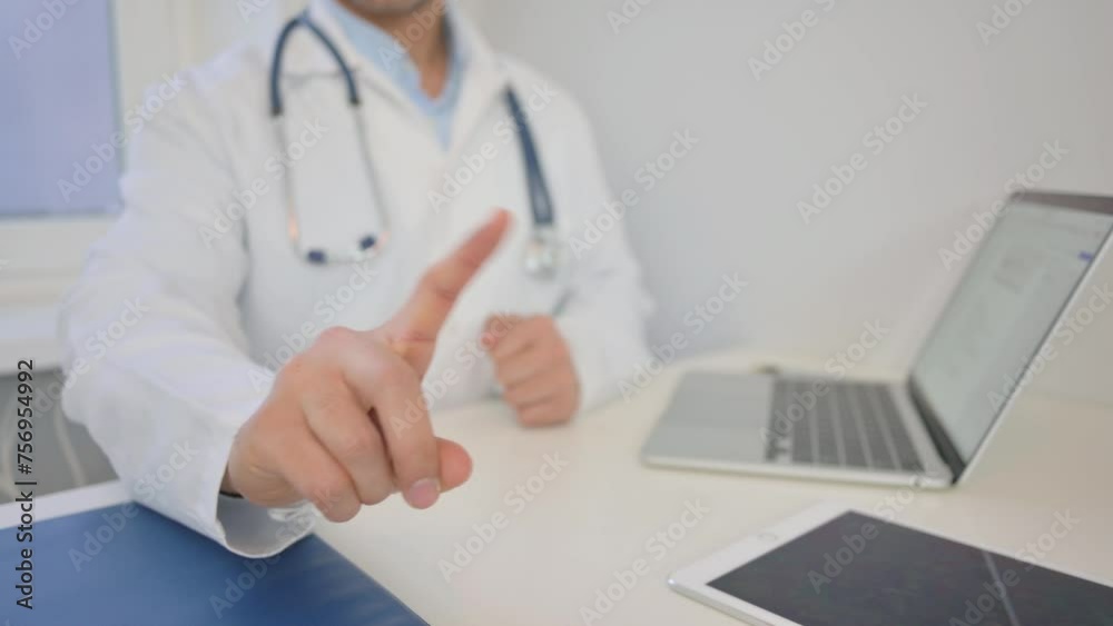 Rejecting Doctor with Denial Gesture Rejecting Doctor with Denial Gesture