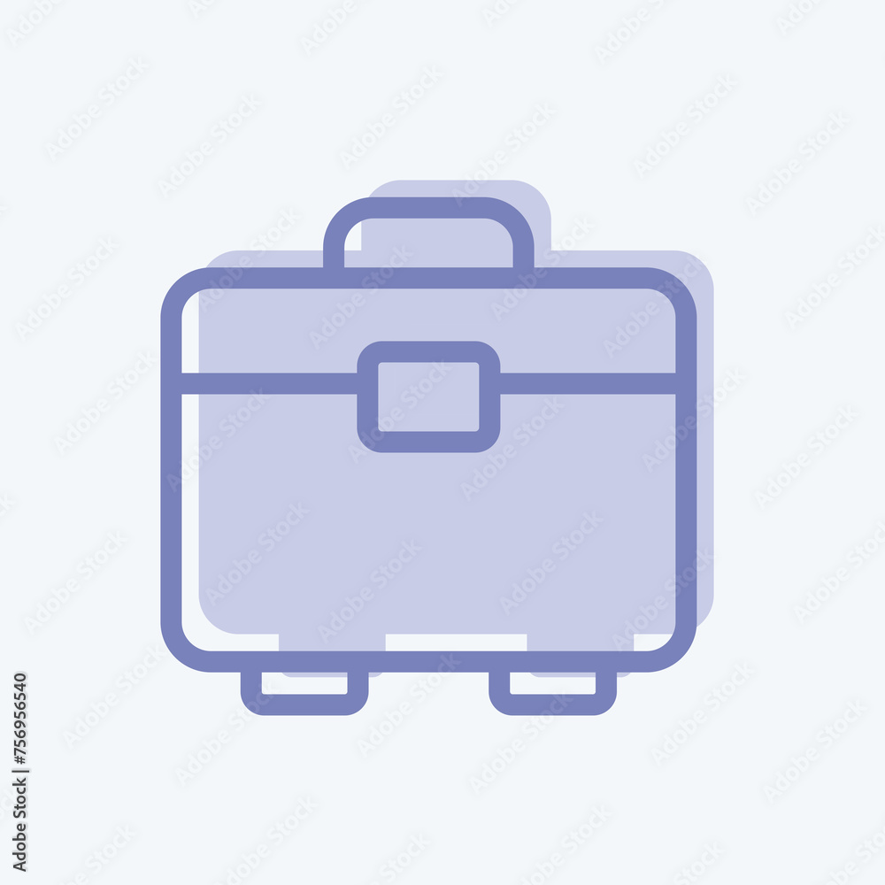 Icon Toolbox. suitable for building symbol. two tone style. simple design editable. design template vector. simple illustration Icon Toolbox. suitable for building symbol. two tone style. simple design editable. design template vector. simple illustration