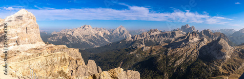 Blick vom Gipfel des Lagazuoi, Dolomiten, Italien