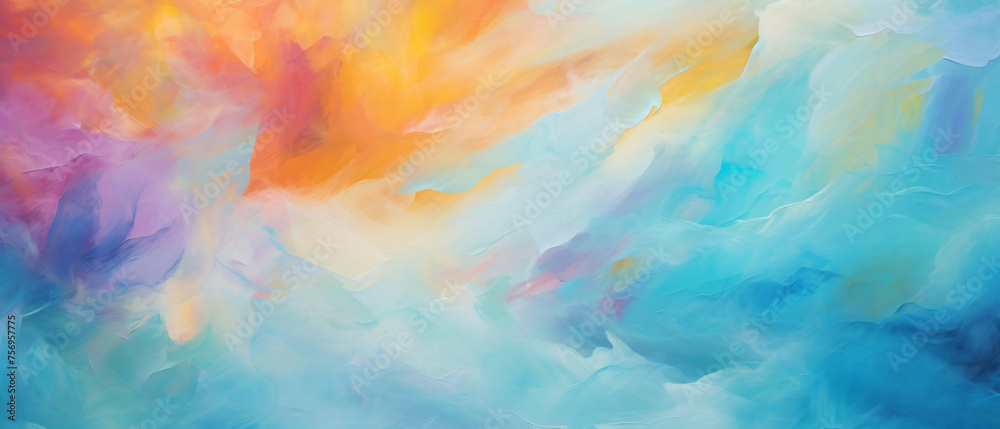 Colorful abstract oil painting art background. Texture