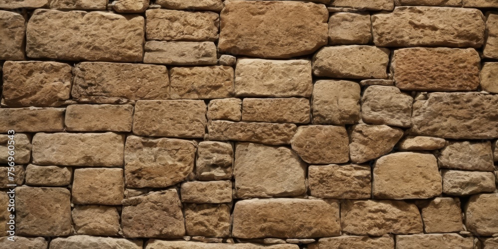 Fototapeta premium seamless ashlar old stone wall texture background
