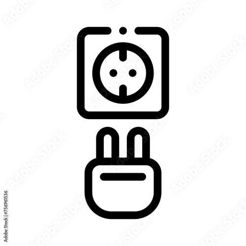 plug in line icon