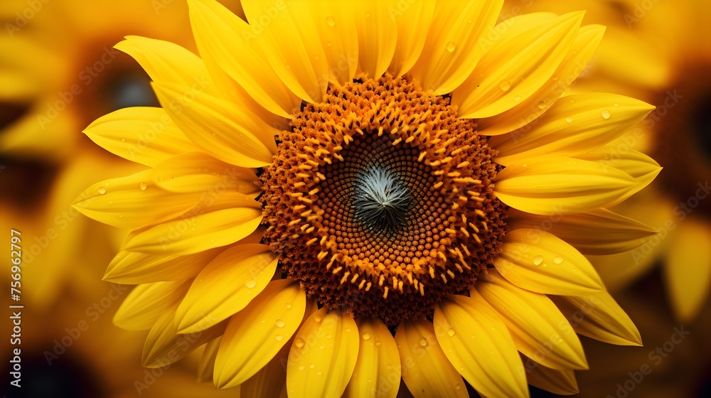 beautiful Sunflower in Close-up view beautiful Sunflower in Close-up view