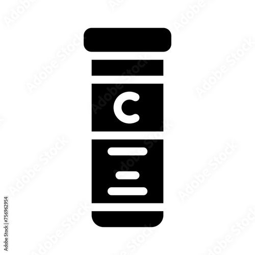 vitamin c glyph icon