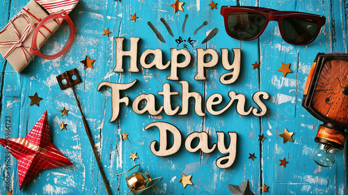 Banner for Father's Day.Concept for banners, advertisements, posters, brochures, social networks and promotions