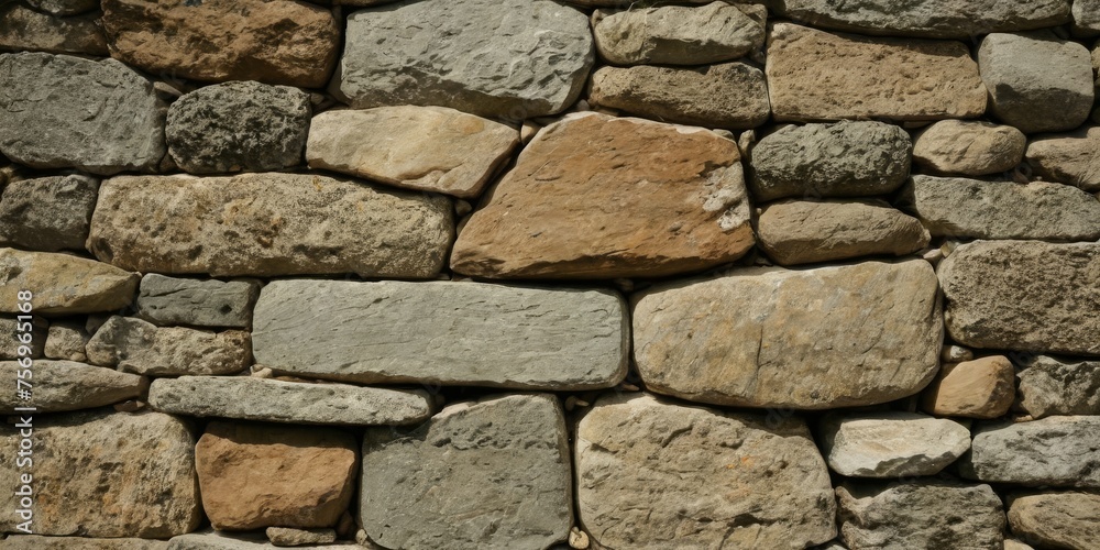 Stone wall texture background - grey stone siding with different sized stones Stone wall texture background - grey stone siding with different sized stones