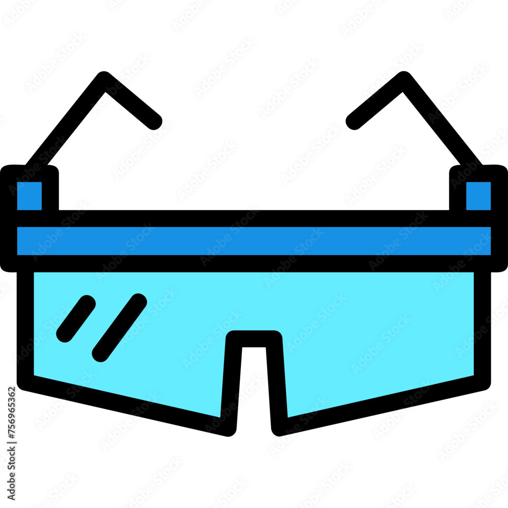 Safety Glasses Icon Safety Glasses Icon