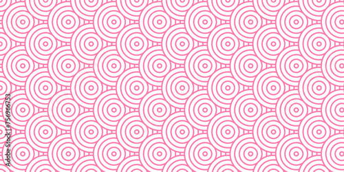 Overlapping Pattern Minimal diamond geometric waves spiral transparent and abstract circle wave line. pink seamless tile stripe geometric create retro square line backdrop pattern background.