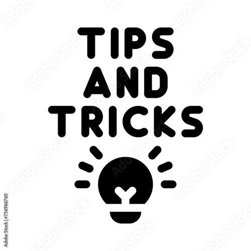 tips and tricks glyph icon