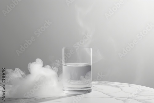 air humidity concept in minimalistic style photo