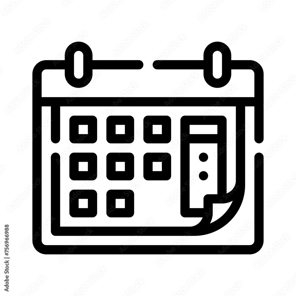 calendar line icon calendar line icon