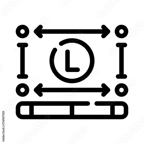 length line icon