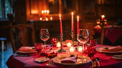 Valentines day tablescape and table decor  romantic table setting with flowers  formal dinner and date  beautiful cutlery and tableware
