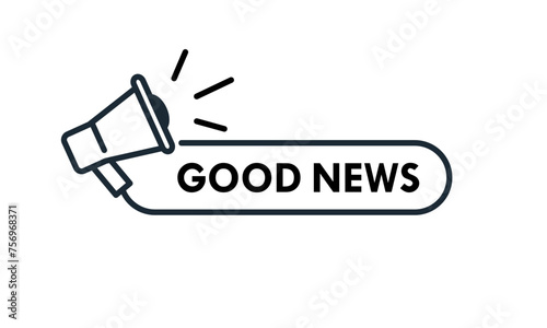 Good news design logo template illustration