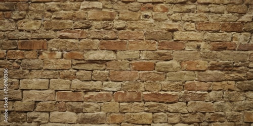 Texture of old stone brick wall background