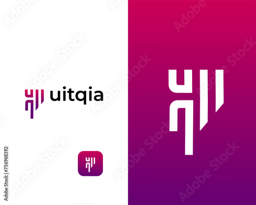 Letter QU marketing and Finance modern business logo design