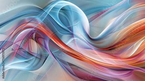 Abstract colorful smoke digital background