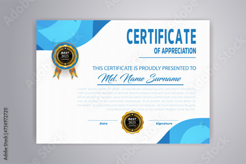 Professional Elegant certificate template design