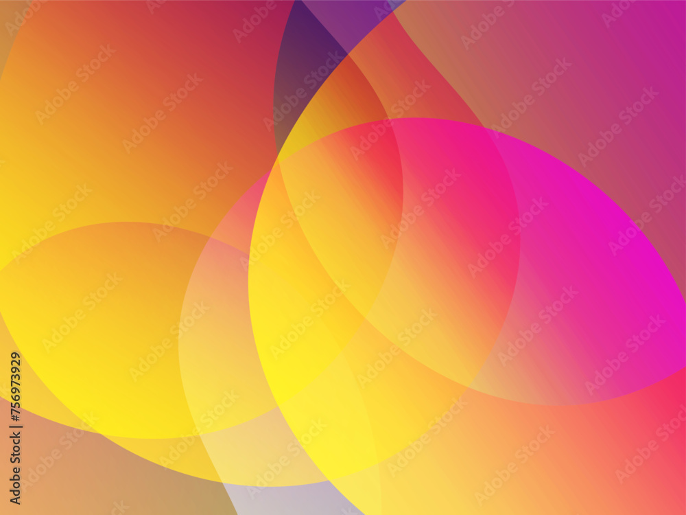 Vector abstract wave colorful wave landing page flat background vector design - obrazy, fototapety, plakaty 