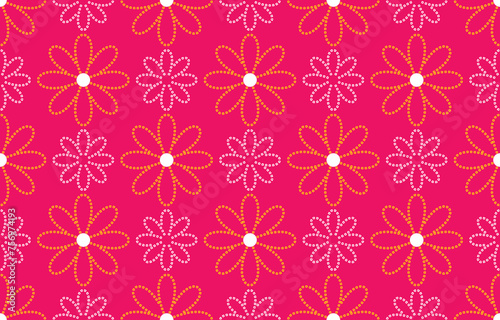 Ethnic Pattern. Ethnic India Bhandhani seamless pattern for embroidery  textile decoration and tile design.