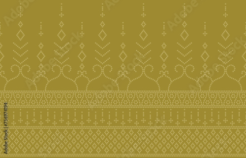 Ethnic Pattern. Ethnic India Bhandhani seamless pattern for embroidery, textile decoration and tile design.