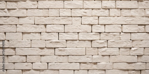 White Rectangle brick stone wall seamless background and texture