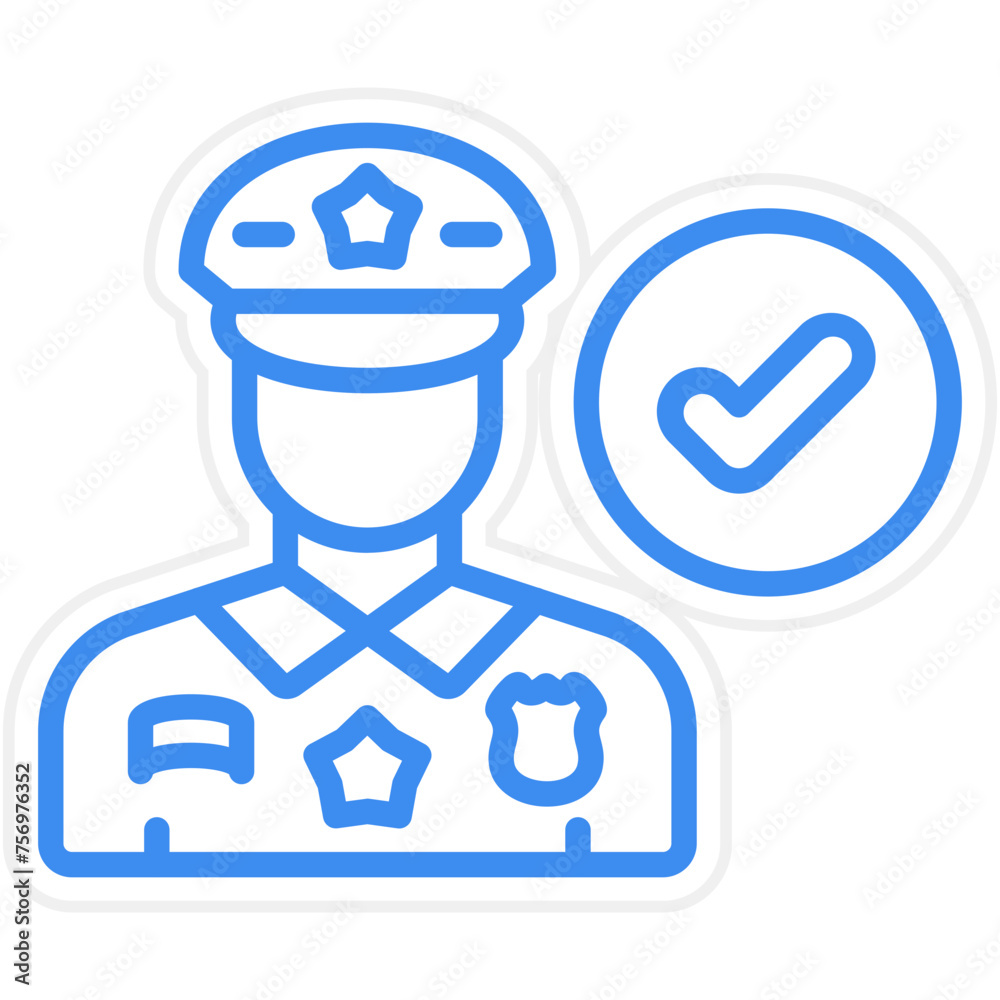 Corrections Officers Icon Style Corrections Officers Icon Style