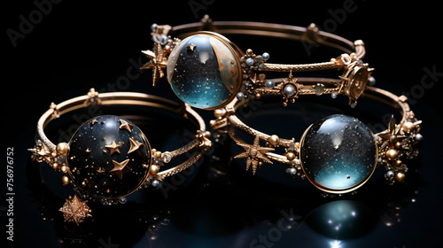 Cosmic inspired jewelry designs