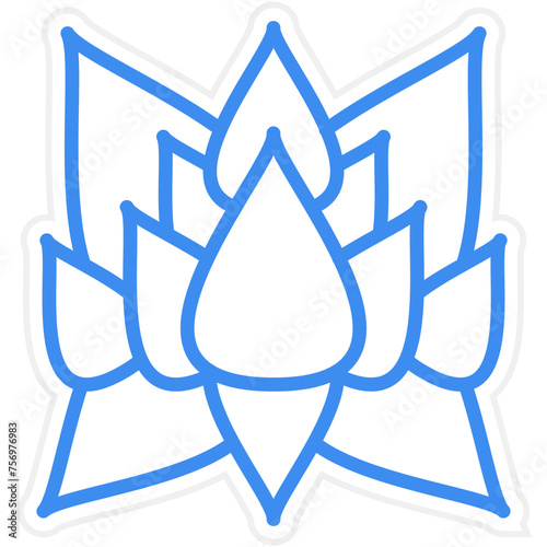 Lotus Flower Icon Style