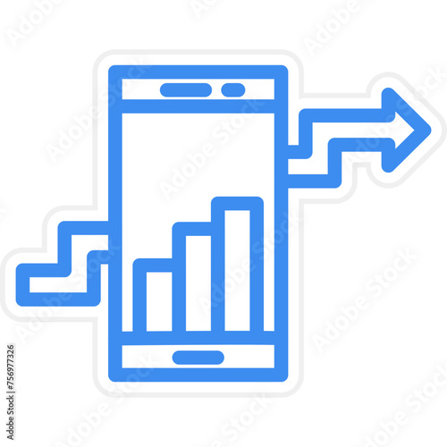 Mobile Analytics Icon Style