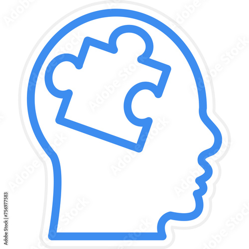 Mental Disorder Icon Style