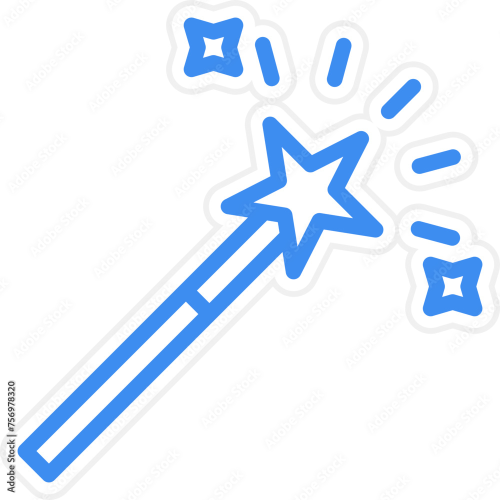Magic Stick Icon Style Magic Stick Icon Style