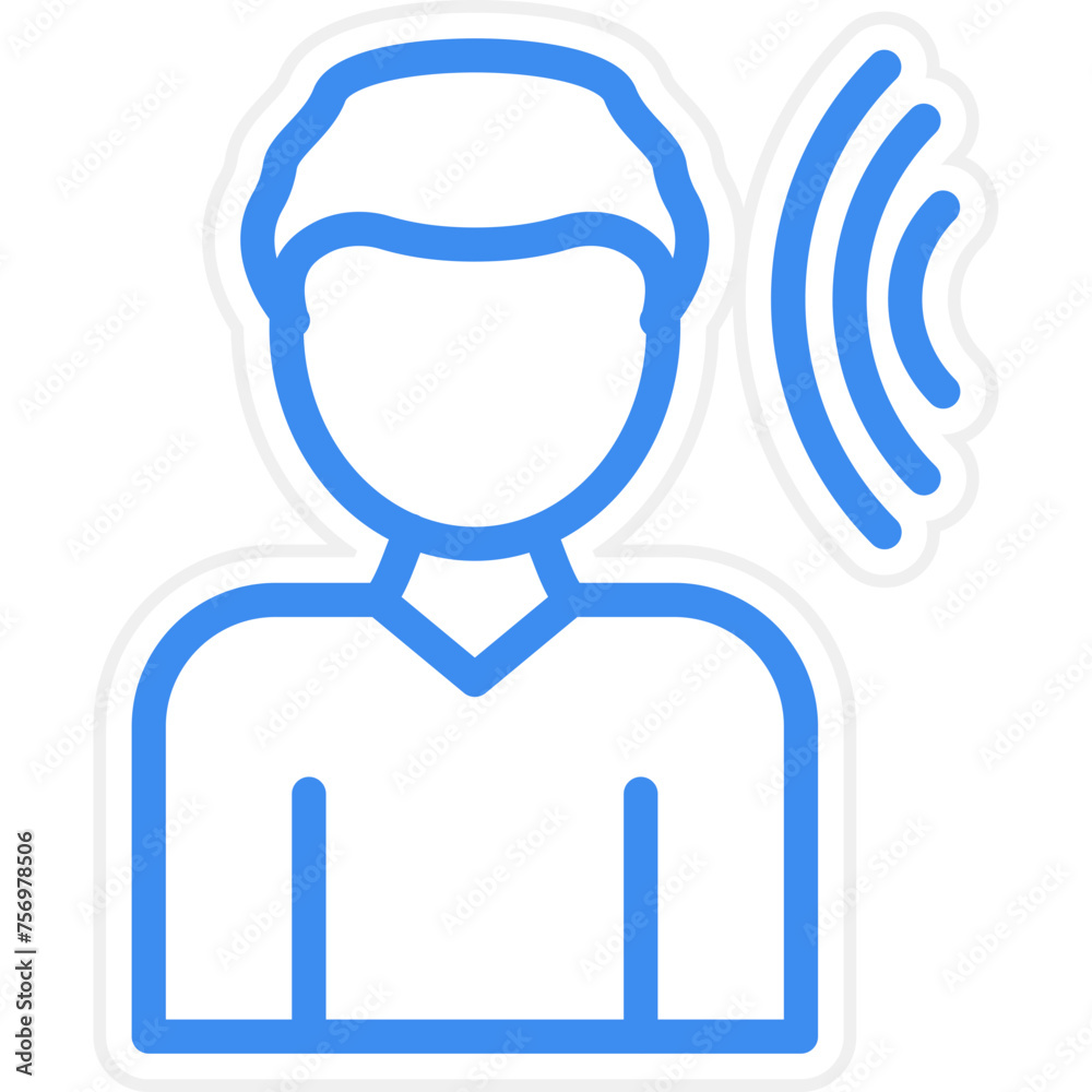 Obraz premium Listening Icon Style