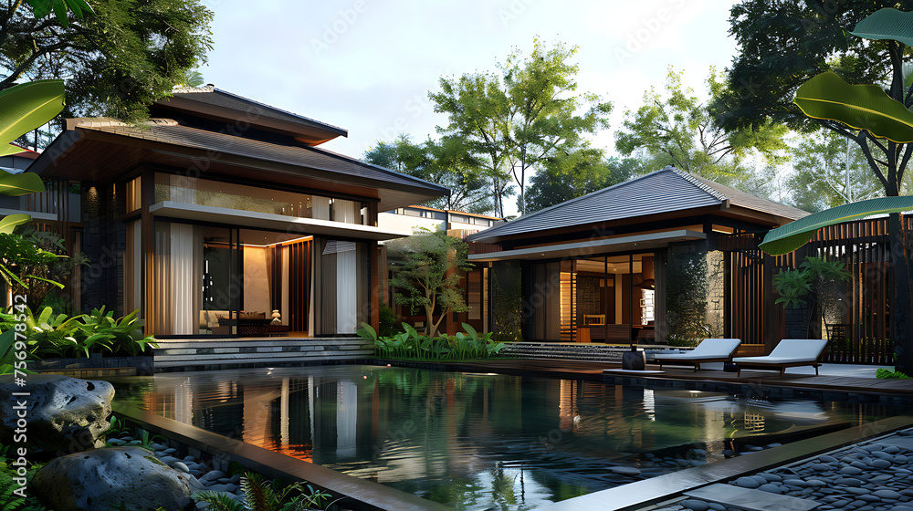 modern indonesian house style design