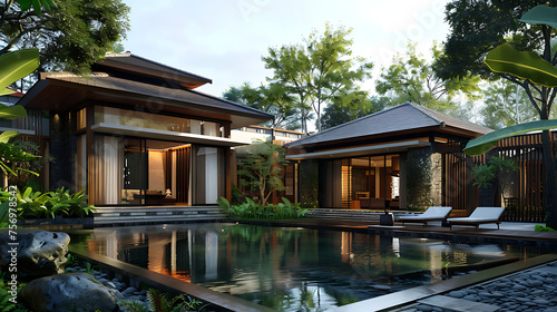 modern indonesian house style design photo