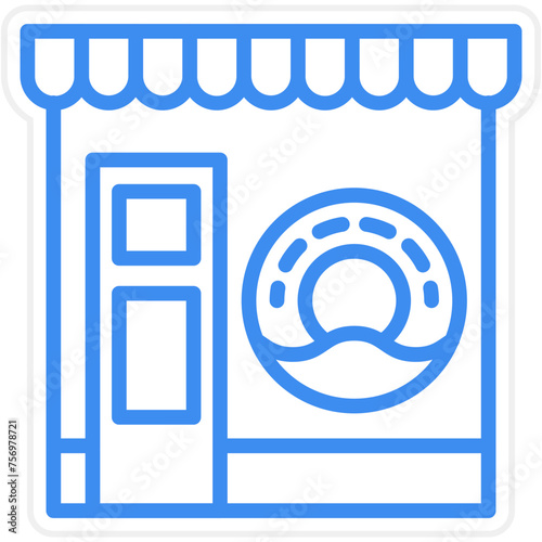 Donut Shop Icon Style