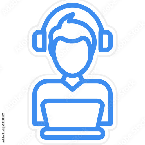 Relax Work Icon Style