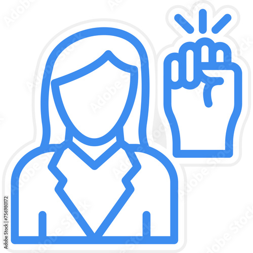 Activist Female Icon Style