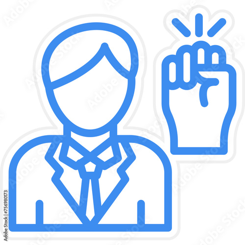 Activist Male Icon Style