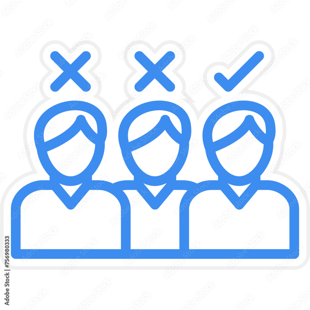 Discrimination Icon Style Discrimination Icon Style