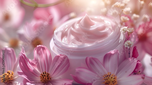 texture lotion cream for face and cream  generative ai