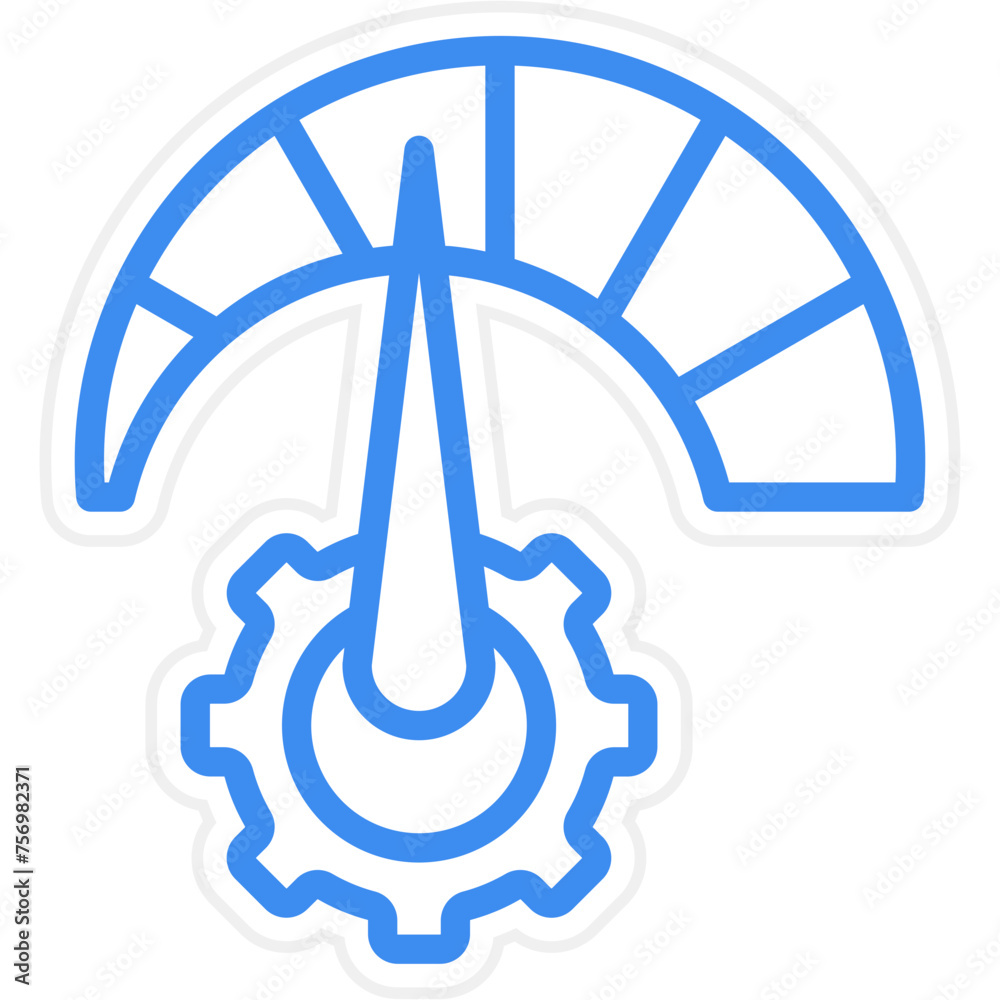 Overall Equipment Effectiveness Icon Style Overall Equipment Effectiveness Icon Style