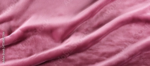 Pink velor fabric texture.