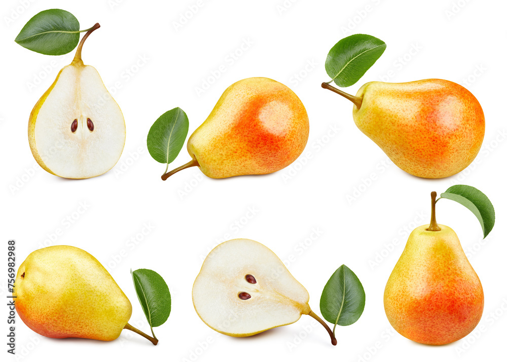 Fresh organic pears isolated Fresh organic pears isolated