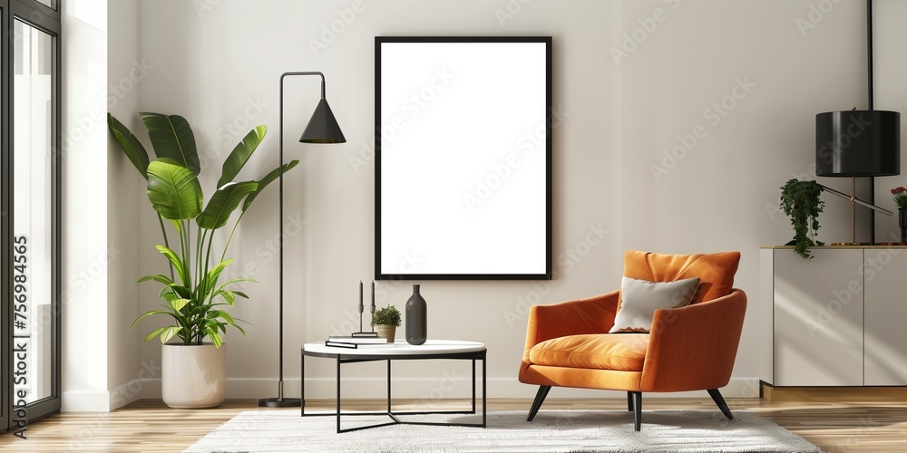 Blank photo frame for text or poster, mock up Blank photo frame for text or poster, mock up