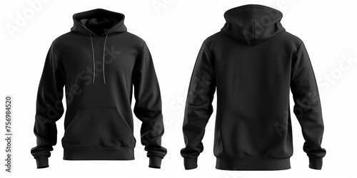 Blank hoodie mockup . Streetwear template
